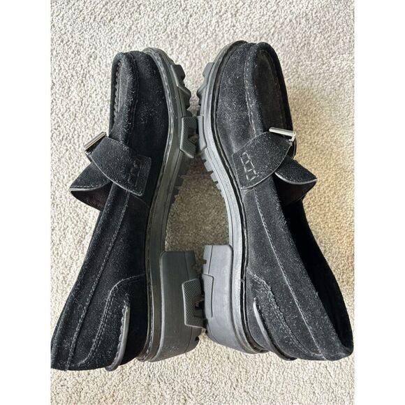 NWOB Rag & Bone Shiloh 2.0 Loafers Lug Sole Black Suede Womens $425 Sz 9/39.5 - Picture 9 of 11